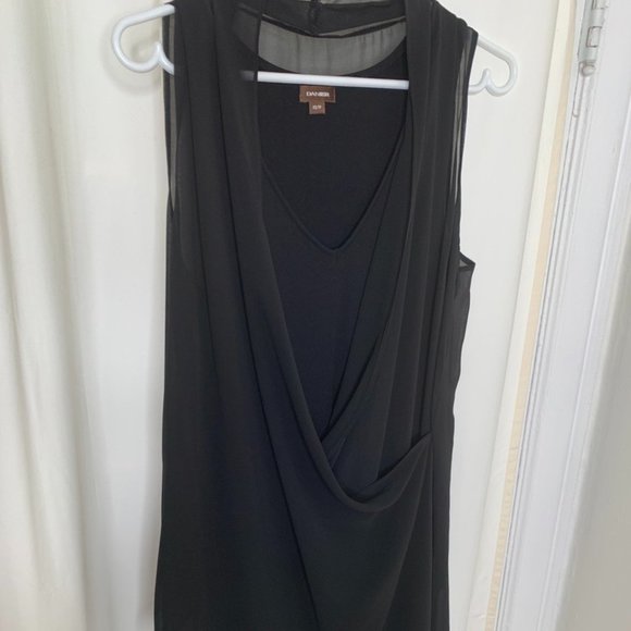 Danier rayon LBD with flowy crossover - Picture 1 of 8
